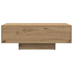 Table basse chêne artisanal 85x55x31 cm bois d'ingénierie 581830581830
