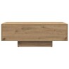 Table basse chêne artisanal 85x55x31 cm bois d'ingénierie 581830581830