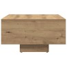 Table basse chêne artisanal 85x55x31 cm bois d'ingénierie 581830581830