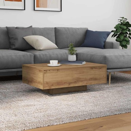 Table basse Chêne artisanal 85 x 55 x 31 cm Bois d'ingénierie 581831581831