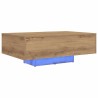 Table basse Chêne artisanal 85 x 55 x 31 cm Bois d'ingénierie 581831581831