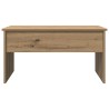 Table basse chêne artisanal 80x50,5x41,5 cm bois d'ingénierie 581832581832