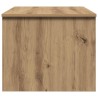Table basse chêne artisanal 80x50,5x41,5 cm bois d'ingénierie 581832581832