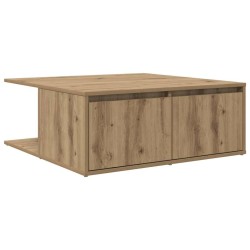 Table basse chêne artisanal 80 x 80 x 31 cm Bois d'ingénierie 581833581833