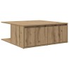 Table basse chêne artisanal 80 x 80 x 31 cm Bois d'ingénierie 581833581833
