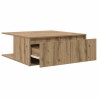 Table basse chêne artisanal 80 x 80 x 31 cm Bois d'ingénierie 581833581833