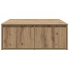 Table basse chêne artisanal 80 x 80 x 31 cm Bois d'ingénierie 581833581833