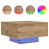 Table basse Chêne artisanal 55 x 55 x 31 cm Bois d'ingénierie 581834581834