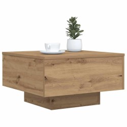 Table basse Chêne artisanal 55 x 55 x 31 cm Bois d'ingénierie 581834581834