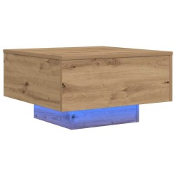 Table basse Chêne artisanal 55 x 55 x 31 cm Bois d'ingénierie 581834581834