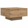 Table basse Chêne artisanal 55 x 55 x 31 cm Bois d'ingénierie 581834581834