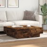 Table basse Chêne fumé 90x90x28 cm Bois d'ingénierie 581835581835