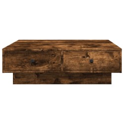 Table basse Chêne fumé 90x90x28 cm Bois d'ingénierie 581835581835