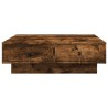 Table basse Chêne fumé 90x90x28 cm Bois d'ingénierie 581835581835