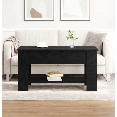Table basse Chêne noir 101 x 49 x 52 cm Bois d'ingénierie 581836581836