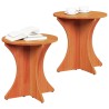 Table basse 2 pcs Brun cire Bois massif en pin 581838581838