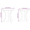 Table basse 2 pcs Brun cire Bois massif en pin 581838581838