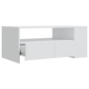 Table basse blanc 102x55x42 cm bois d'ingénierie 581841581841