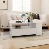 Table basse blanc 102x55x42 cm bois d'ingénierie 581841581841