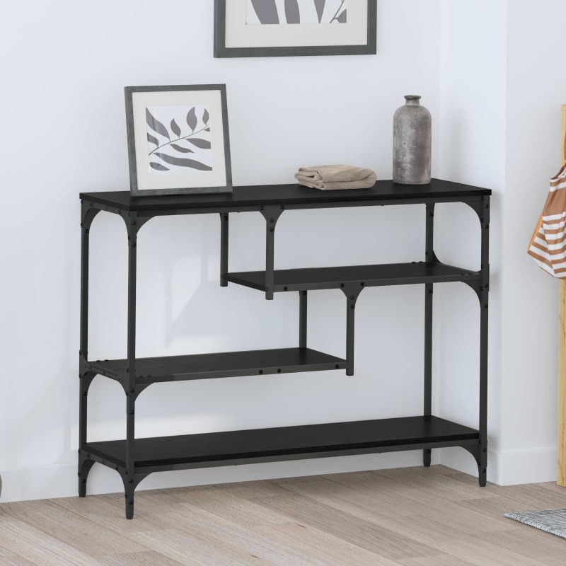 Table console Chêne noir 100 x 30 x 75 cm Bois d'ingénierie 581842581842