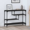 Table console Chêne noir 100 x 30 x 75 cm Bois d'ingénierie 581842581842