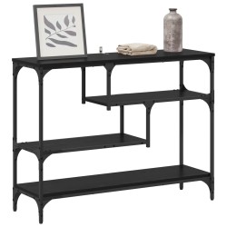 Table console Chêne noir 100 x 30 x 75 cm Bois d'ingénierie 581842581842
