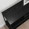 Table console Chêne noir 100 x 30 x 75 cm Bois d'ingénierie 581842581842