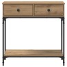 Table console chêne artisanal 75 x 34,5 x 75 cm 581843581843