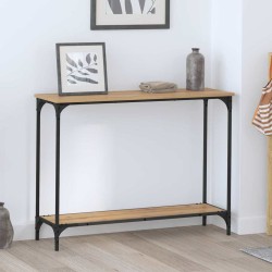 Table console chêne artisanal 101 x 30.5 x 75 cm 581844581844