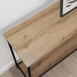 Table console chêne artisanal 101 x 30.5 x 75 cm 581844581844