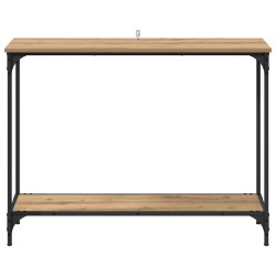 Table console chêne artisanal 101 x 30.5 x 75 cm 581844581844