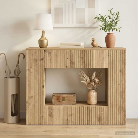 Table console Chêne Artisanal 101 x 29 x 74 cm 581845581845