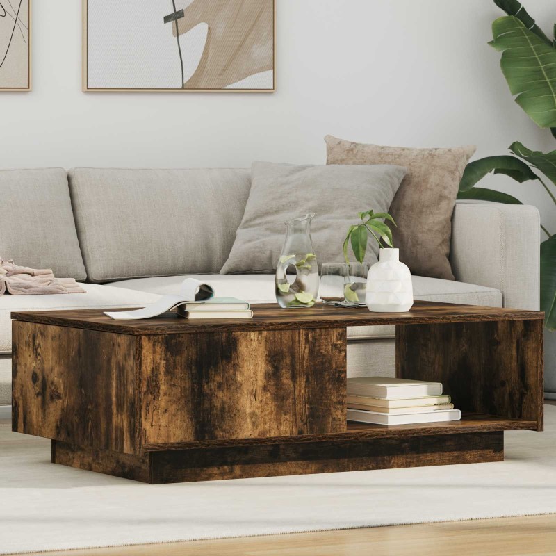 Table basse Chêne fumé 95 x 55 x 31 cm Bois d'ingénierie 581848581848