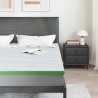 Surmatelas Blanc et vert 180 x 200 cm Tissu Jacquard 581849581849