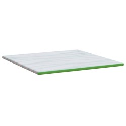 Surmatelas Blanc et vert 180 x 200 cm Tissu Jacquard 581849581849