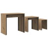 Table basse 3 pcs Chêne artisanal 60 x 35 x 56 cm 581850581850