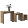 Table basse 3 pcs Chêne artisanal 60 x 35 x 56 cm 581850581850