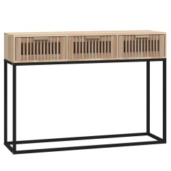 Table console 105x30x75 cm bois d'ingénierie et fer 581851581851