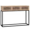 Table console 105x30x75 cm bois d'ingénierie et fer 581851581851