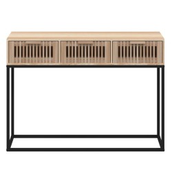 Table console 105x30x75 cm bois d'ingénierie et fer 581851581851