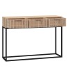 Table console 105x30x75 cm bois d'ingénierie et fer 581851581851