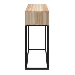 Table console 105x30x75 cm bois d'ingénierie et fer 581851581851