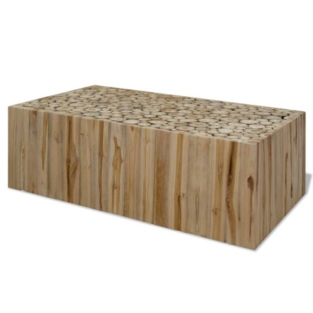 Table basse Teck véritable 90x50x30 cm 581852581852