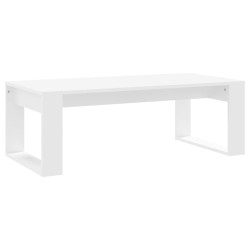 Table basse blanc 102x50x35 cm bois d'ingénierie 581853581853