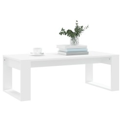 Table basse blanc 102x50x35 cm bois d'ingénierie 581853581853