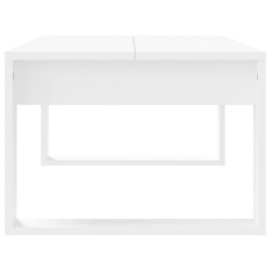 Table basse blanc 102x50x35 cm bois d'ingénierie 581853581853