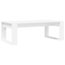 Table basse blanc 102x50x35 cm bois d'ingénierie 581853581853