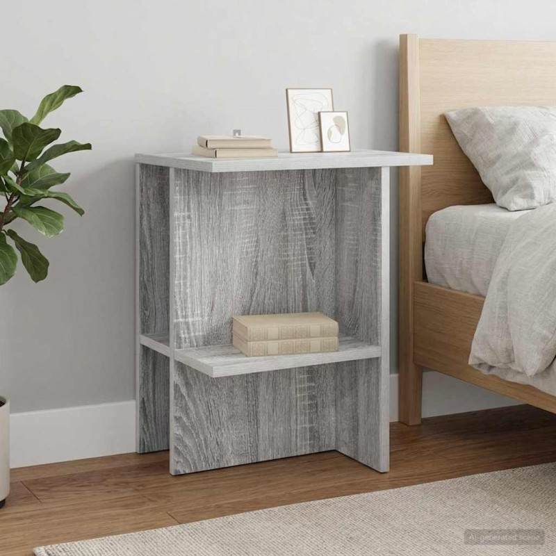 Table basse Sonoma gris 40 x 30 x 49 cm Bois d'ingénierie 581854581854