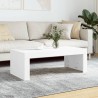 Table basse blanc 102x50x36 cm bois d'ingénierie 581856581856