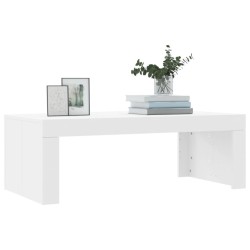 Table basse blanc 102x50x36 cm bois d'ingénierie 581856581856
